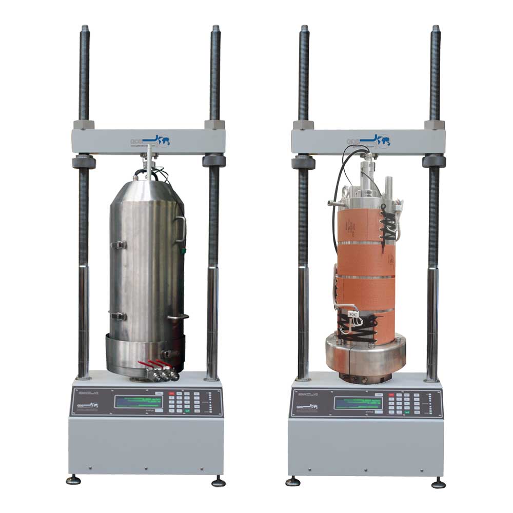 Soil testing equipment environmental triaxial automated system for quasi-static (low speed/creep) tests soil tests