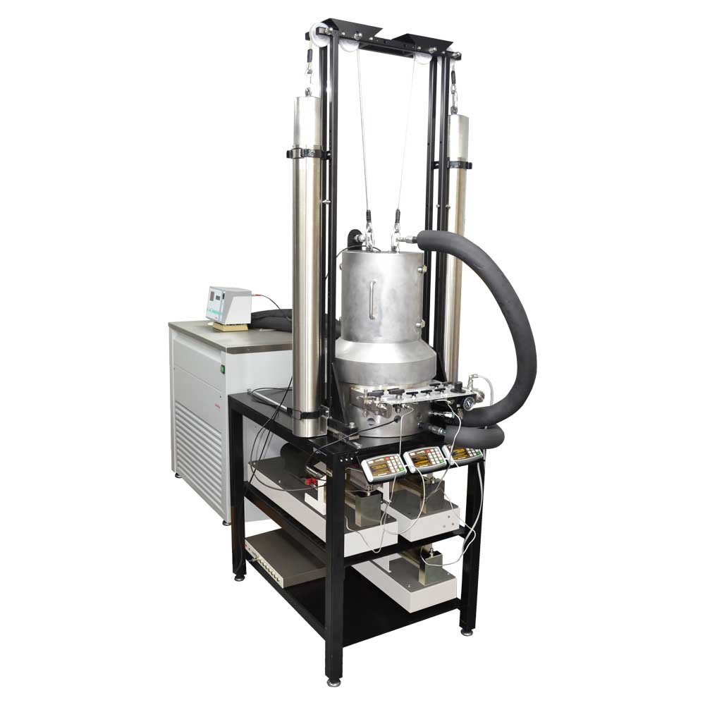 Soil testing equipment environmental triaxial testing system for static load soil tests